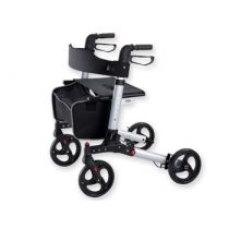 Stilish - Deambulatore Pieghevole in Alluminio Argento