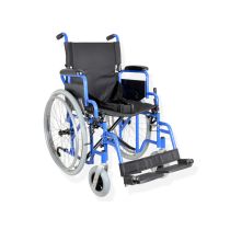 Carrozzina Ad Autospinta con Ruote Posteriori Solide e Sistema Antiribaltamento - 46 Cm