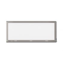 Gima negativoscopio ultrapiatto a LED 41 x 109 cm triplo con cornice in alluminio anodizzato