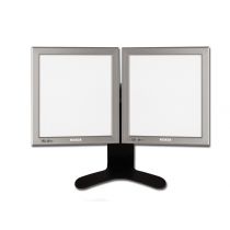 Gima negativoscopio ultrapiatto da tavolo a LED doppio 42x72 cm alluminio anodizzato regolabile