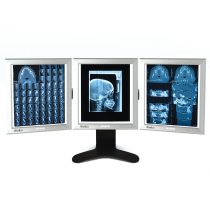 Gima negativoscopio ultrapiatto da tavolo a LED con pannello triplo 42 x 109 cm alluminio regolabile