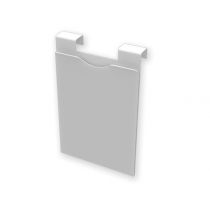 Porta Cartelle Ospedaliere in PVC con Gancio Universale 24x32 cm