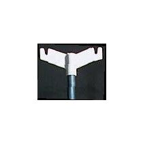 Gima supporto per flebo in plastica con due ganci colore bianco per aste standard