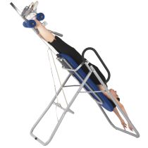 Ecopostural Tavolo da Inversione Professionale Pieghevole – Lettino per Posizionamento e Comfort del Paziente, Sella di Sicurezza Regolabile, Struttura in Acciaio
