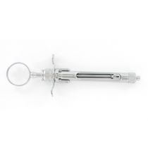 Gima siringa tubofiala da 2,2 cc con filettatura metrica e aspirazione in acciaio inox argento