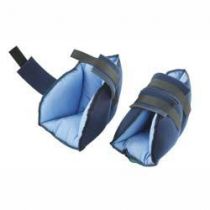 Talloniere Imbottite in Cotone con Chiusura Adesiva Celeste (Coppia)