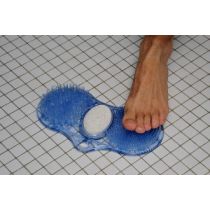 Identites sistema di lavaggio e massaggio per piedi con ventose 28x16 cm blu plastica