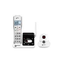 Telefono AMPLIDECT 595 SOS PRO Amplificato per Anziani con Pendente SOS, Vivavoce, Segreteria Telefonica e Compatibilità con Apparecchi Acustici