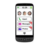 SWISSVOICE S510-M Smartphone per Anziani con WhatsApp Semplificato, Tasto SOS, Display HD, 4G LTE, 2 GB RAM e 16 GB
