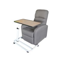 Tavola da Letto Inclinabile per Poltrona Lift, Piano Regolabile in Altezza, Struttura in Acciaio, Piano 80 × 40 cm