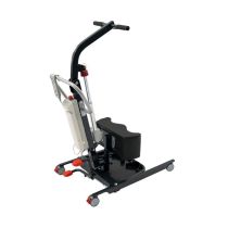 Verticalizzatore Elettrico Rise Up Identités – Sollevatore Frontale per Trasferimenti Assistiti, Struttura in Acciaio, Imbracatura Lombare e Appoggi Tibiali Imbottiti, Portata 175 kg