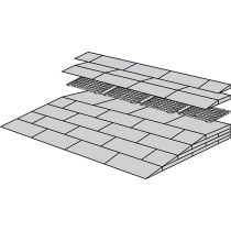Excellent Systems Kit Rampe di Accesso Modulabile Antiscivolo per Soglie e Dislivelli, Rampe per Carrozzine e Rollator, Struttura in Polietilene Riciclabile