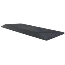 Piano Inclinato in Gomma 10 x 53,5 cm – Rampa di Accesso Antiscivolo per Soglie e Dislivelli, Portata 250 kg