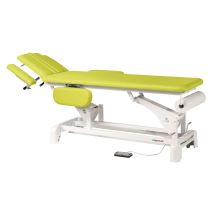 Tavola Osteopatica Ecopostural Professionale Elettrica — Lettino da Osteopatia con Altezza Regolabile 47–90 cm, Tettiera con Incavo Centrale, Appoggiabraccia Regolabili, Imbottitura 4 cm ad Alta Densità e Rivestimento Impermeabile Disinfettabile
