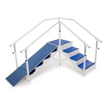 Plan Incliné per Scala di Riabilitazione Identités – Piano Inclinato Antiscivolo 20° per Riabilitazione della Marcia, 170 × 49 cm