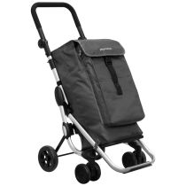Carrello della Spesa Go Up a 4 Ruote Pieghevole con Borsa Capiente e Scomparto Isotermico