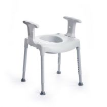 Etac Swift - Rialzo WC Autoportante Regolabile in Alluminio