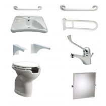 Set completo per allestimento bagno disabili a norma - Versione Standard