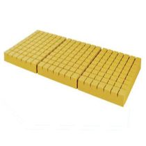 Bmedica materasso a 3 sezioni in poliuretano espanso 195x85x14 cm portata 110 kg