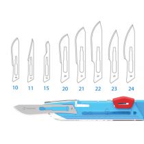 Bisturi di Sicurezza Gima N. 24 - Sterili - Confezione da 10 Pezzi