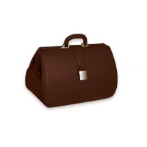 Borsa Medico in Pelle Kansas - Marrone Scuro - 42x20x24 cm