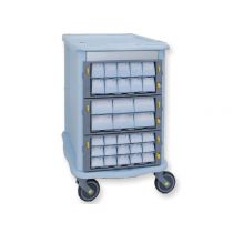 Carrello Double Face da farmacia - 62 Cassetti