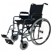 Carrozzina Pieghevole M210 in Lega di Metallo Grigio
