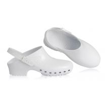 Zoccoli sanitari professionali con fori laterali - Bianco - Calzuro Classic - 35-36