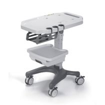 Dimed carrello per ecografi in ABS con due ripiani portata 20kg e 5kg altezza massima 919mm grigio