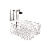 Dimed supporto da muro regolabile per monitor paziente in metallo bianco compatibile VESA 15 kg