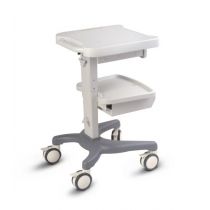 Carrello Medico in ABS con Ruote e Cassetto Portaoggetti