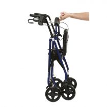 Deambulatore Rollator Pieghevole A 4 Ruote 