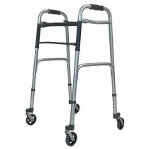 Kometa - Deambulatore Pieghevole 4 Ruote Piroettanti in Duralluminio