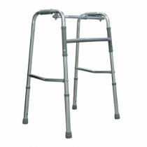 Deambulatore Pieghevole in Alluminio Regolabile con Impugnature Comfort