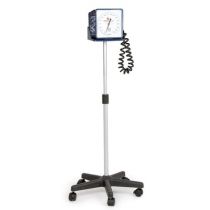 Logiko sfigmomanometro aneroide su stativo con quadrante 145x145 mm e cassa in plastica colorata