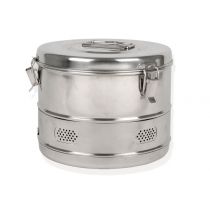 Drum Cilindrico per Sterilizzazione - Diametro 240 X H 190 Mm