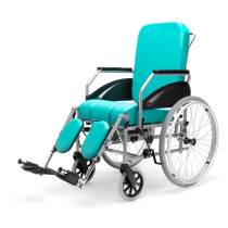 KSP - Sedia Manuale Reclinabile con Ruote Piroettanti 24"