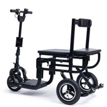 eFoldi Lite Scooter Elettrico Pieghevole Ultra Leggero per Disabili e Anziani – Sedia a Rotelle da Viaggio Salvaspazio, Peso 15 kg, Piegatura Rapida in 5 Secondi, Batteria al Litio Omologata per Aereo, Portata 120 kg