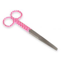 Forbici Rette Punte Alterne - Fantasia Cuori - 14 Cm