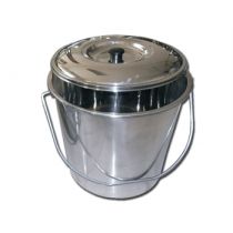Cestino Acciaio Inox - con Coperchio