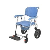 Carrozzina Comoda Pieghevole con WC per Anziani e Disabili