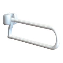 Maniglia a "U" Pieghevole da Parete 70 cm – Supporto Bagno in Acciaio Verniciato per Disabili e Anziani