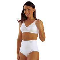 Cod.351-353 Scudotex - Guaina Contenitiva Cotton Harmony - Bianco/Nero - Sostegno Addominale