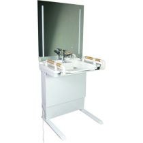 Lavabo ergonomico Identites regolabile con specchio touchless