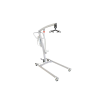 Alza-malati Elettrico Mobile in Acciaio – Con Gambe Divaricabili e Imbragatura Portata 160 kg