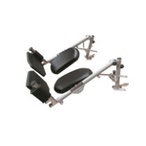 Coppia Pedane Elevabili per Sedia Doccia Aqua – Acciaio Inox e Supporto Polpaccio