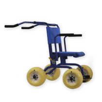 Neatech JOB Walker Deambulatore e Carrozzina da Mare per Disabili e Anziani – Sedia Ortopedica da Spiaggia, Neve e Trekking, Telaio in Lega Leggera Smontabile con Sedile, Portata 100kg