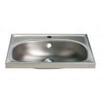 Lavabo Rettangolare Acciao Inox Satinato