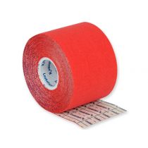 Leukotape K - Cerotto Adesivo Elastico per Taping Neuromuscolare - 5 M X 5 Cm - Rosso