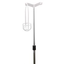 Moretti porta flacone per asta in plastica bianco per supporto flebo 0,04